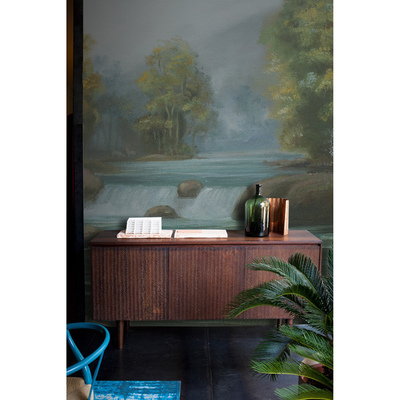 Papier peint adhésif Détente au bord de la cascade rugissante