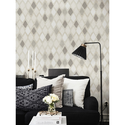 Tapisserie panoramique Une touche de classique, les losanges !