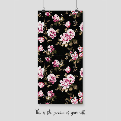 Tapisserie panoramique Roses Vintage Mystérieuses