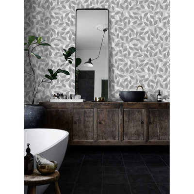 Papier peint panoramique L'automne dans une nuance de gris