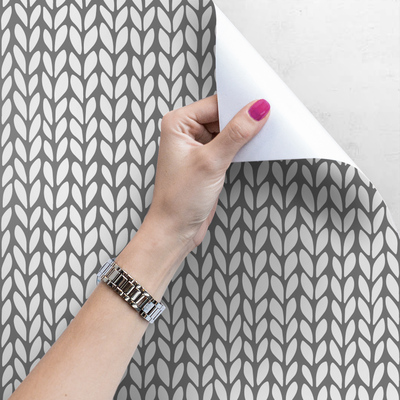 Papier peint adhésif Tricot à chevrons