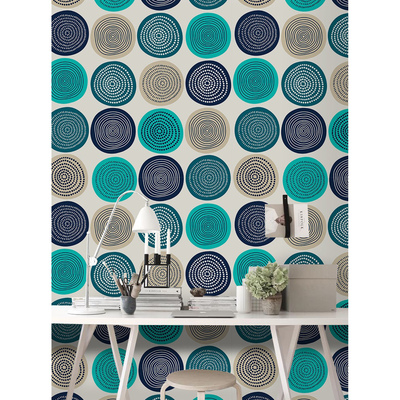 Papier peint adhésif Cercles joyeux