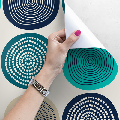 Papier peint adhésif Cercles joyeux