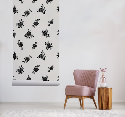 Tapisserie murale Matin parmi les roses