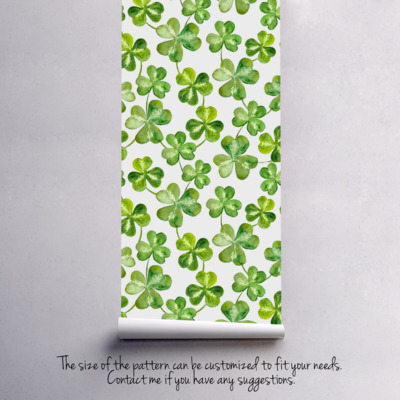 Papier peint adhésif Le bonheur à trois feuilles