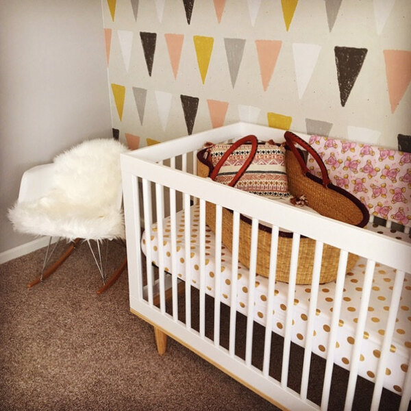 Tapisserie panoramique Fanions colorés