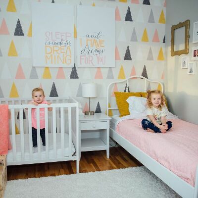 Tapisserie panoramique Fanions colorés