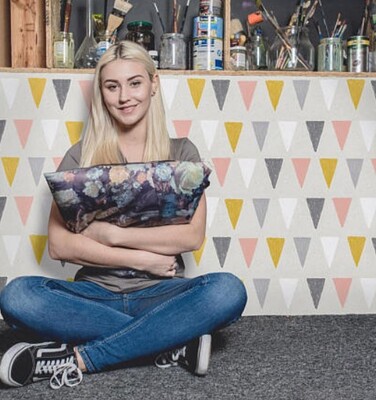 Tapisserie panoramique Fanions colorés