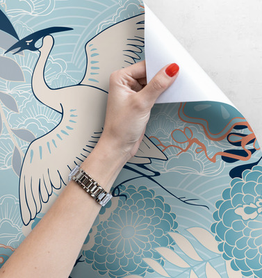 Papier peint adhésif La légende de la grue