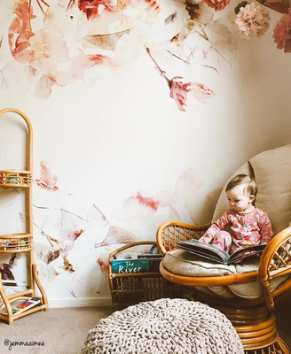 Papier peint adhésif Toucher de la rose