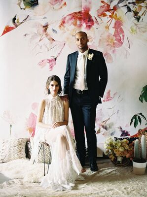 Papier peint adhésif Toucher de la rose