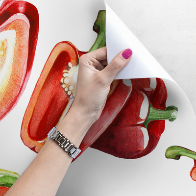 Tapisserie murale Poivrons juteux