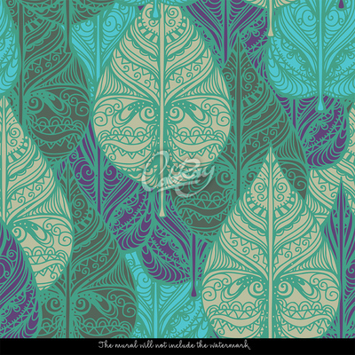 Papier peint La beauté orientale des feuilles