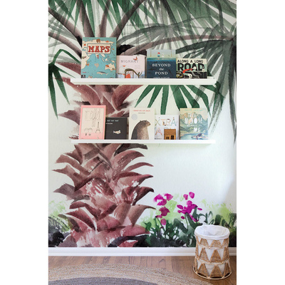 Tapisserie murale Une promenade dans la palmeraie tropicale