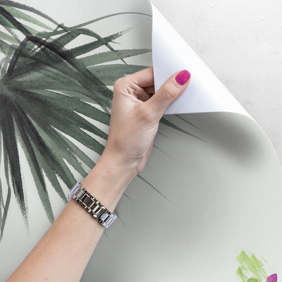 Tapisserie murale Une promenade dans la palmeraie tropicale