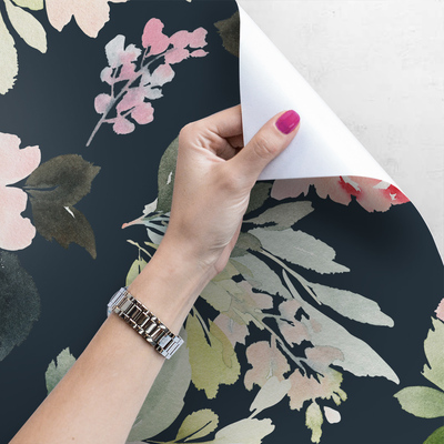 Tapisserie murale Nuit parmi les fleurs