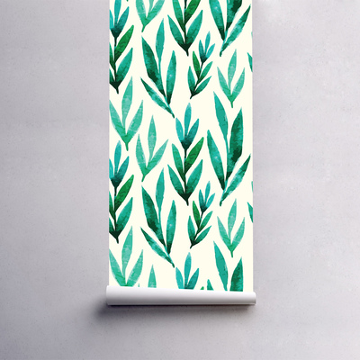 Tapisserie murale Feuilles de printemps