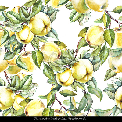 Papier peint adhésif Pommes mignonnes