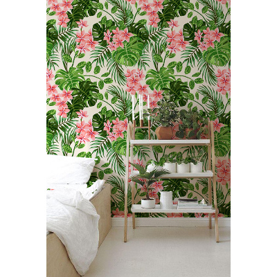 Papier peint Paradis des fleurs hawaïennes