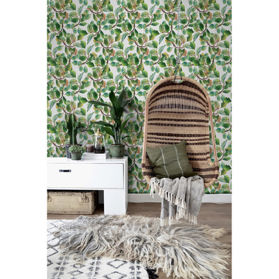 Papier peint Un verger plein de prunes