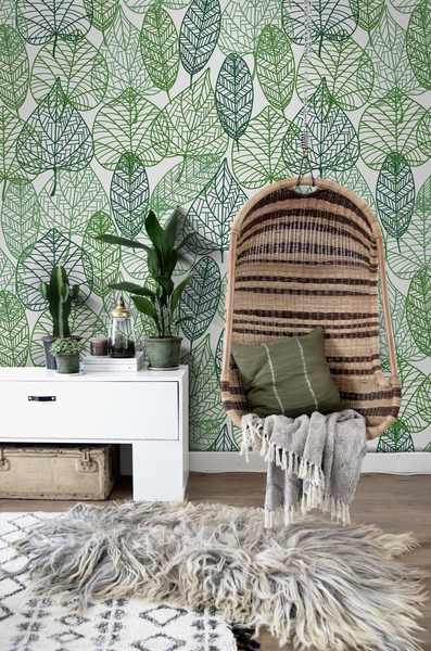 Tapisserie murale Forêt ajourée