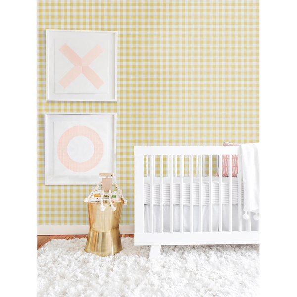 Papier peint adhésif Carrés lumineux jaunes