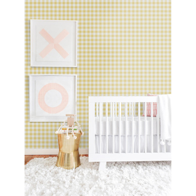 Papier peint adhésif Carrés lumineux jaunes