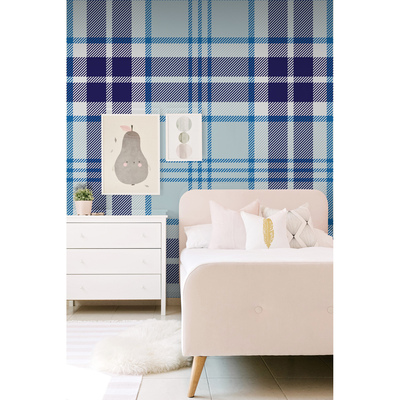 Tapisserie murale À carreaux