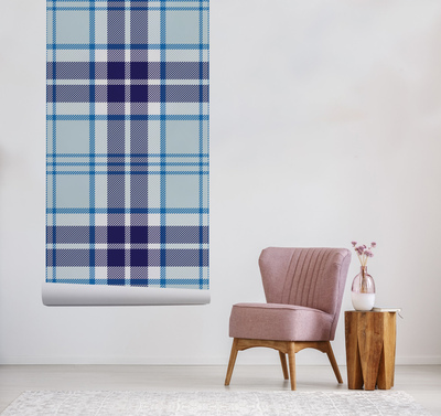Tapisserie murale À carreaux