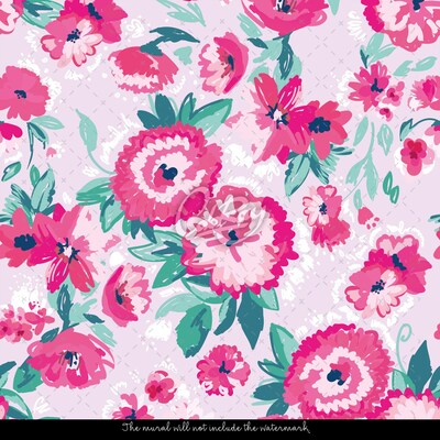 Papier peint adhésif Fantaisie florale