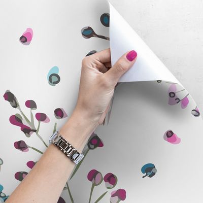 Tapisserie panoramique Des fleurs comme un rêve