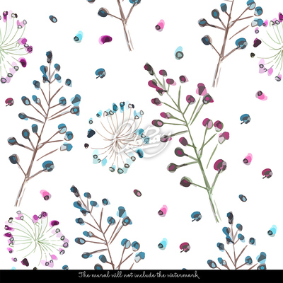 Tapisserie panoramique Des fleurs comme un rêve