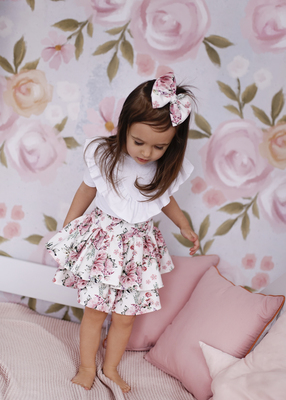 Papier peint panoramique Roses peintes