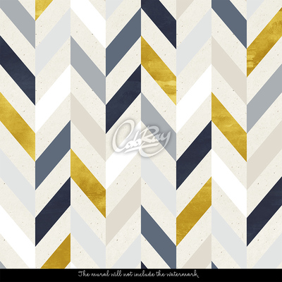 Tapisserie murale Chevrons de style ethnique