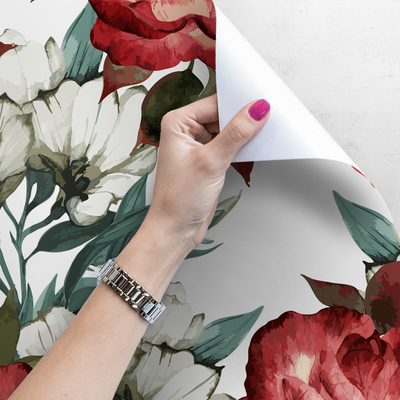 Papier peint adhésif Roses romantiques