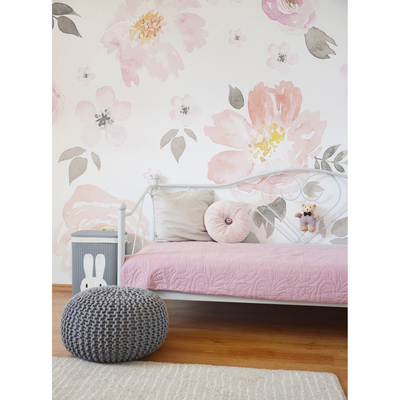 Tapisserie murale Fleurs pastel