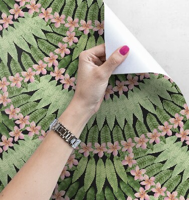 Papier peint Éventail de feuilles