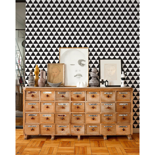 Tapisserie murale Triangles futuristes