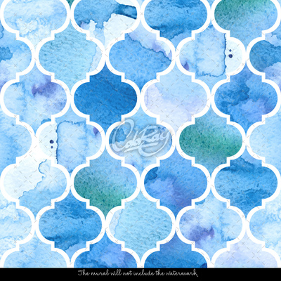 Papier peint panoramique Blues de Marrakech