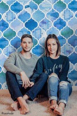 Papier peint panoramique Blues de Marrakech