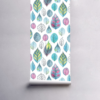 Tapisserie murale Feuilles arc-en-ciel