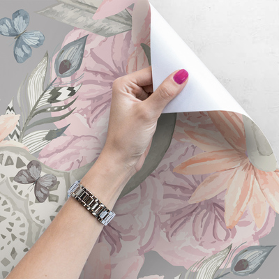 Papier peint Avec une tête pleine de fleurs