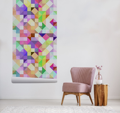 Papier peint adhésif Folie colorée