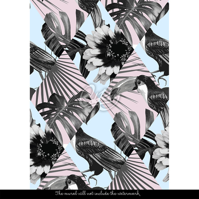 Papier peint Toucan ici, Toucan là