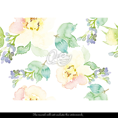 Tapisserie panoramique Mode aquarelle