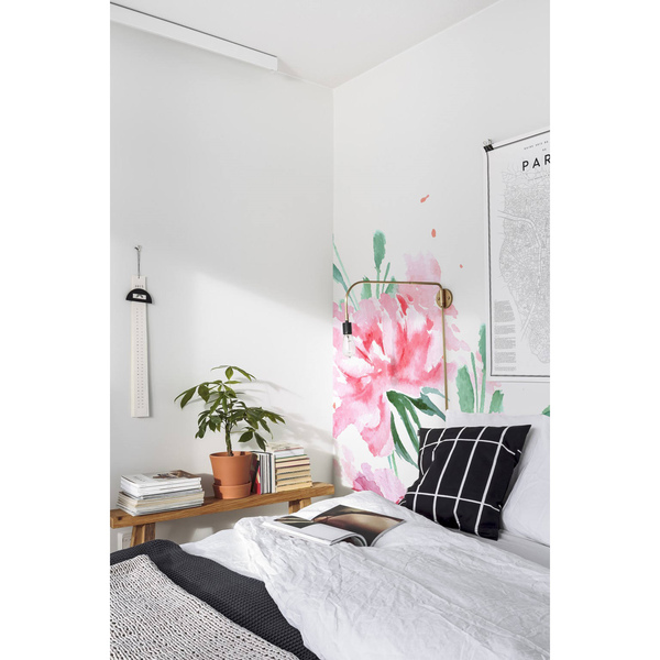 Papier peint Fleur de magnolia rose