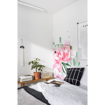 Papier peint Fleur de magnolia rose