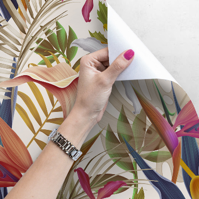 Papier peint adhésif Végétation arc-en-ciel tropicale