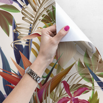 Papier peint adhésif Végétation arc-en-ciel tropicale