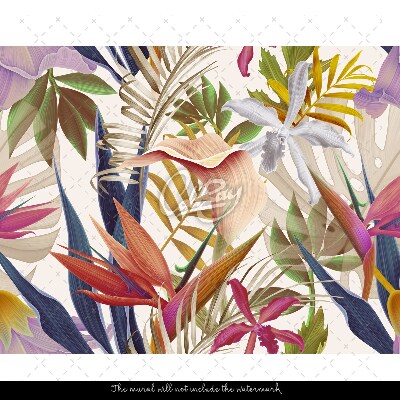 Papier peint adhésif Végétation arc-en-ciel tropicale